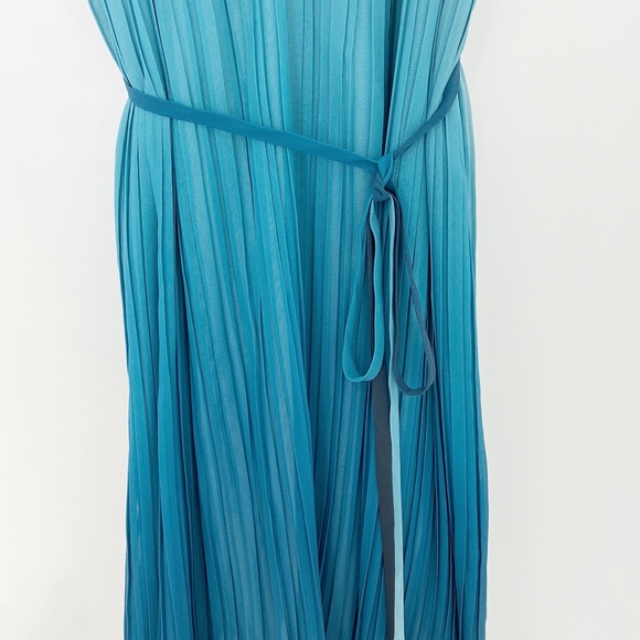 ✨sold✨ramy brook • viola green ombre pleated dress - Picture 7 of 8